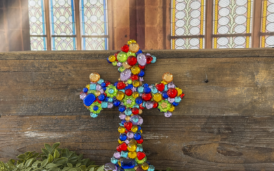 Gemstone Cross DIY with Resin