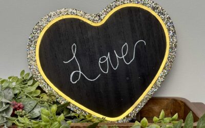 LED Heart Sign From Walmart Makeover