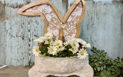 Easy Wooden Bunny Tray DIY For Spring