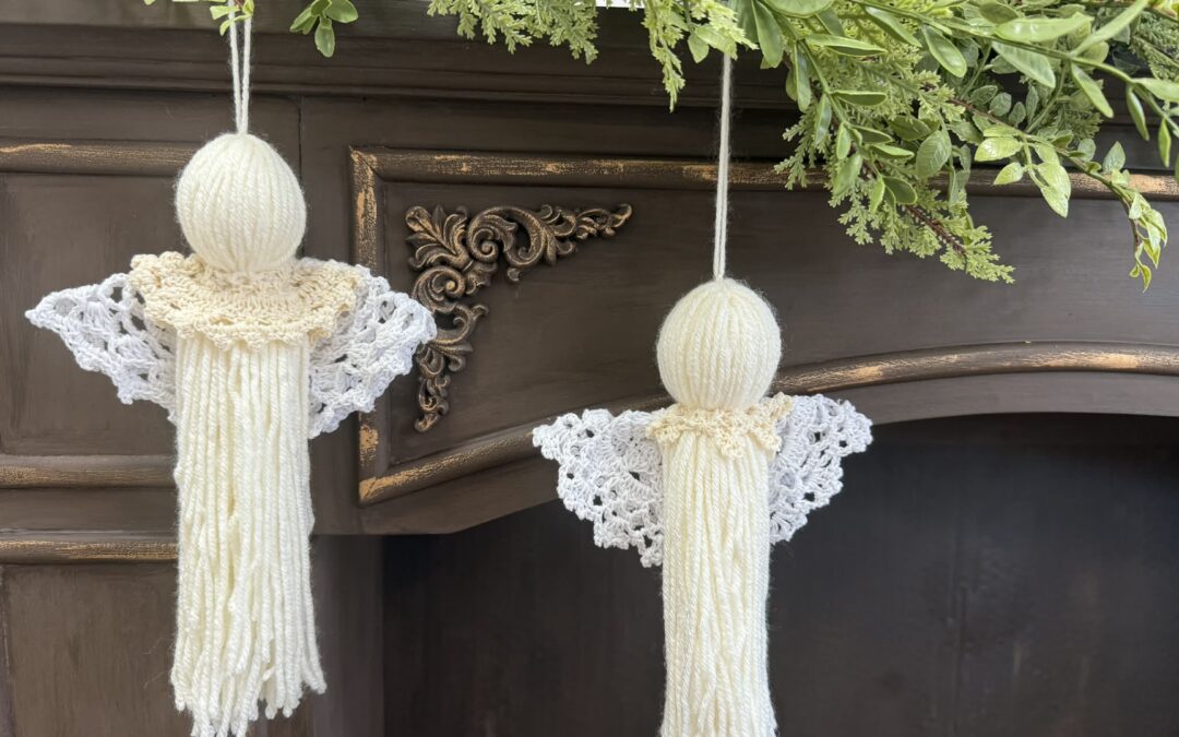 How To Make A DIY Yarn Angel With Doilies