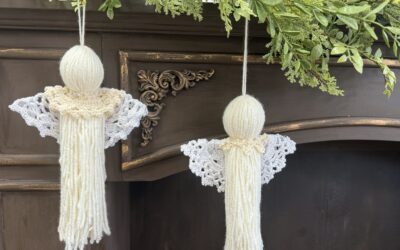How To Make A DIY Yarn Angel With Doilies
