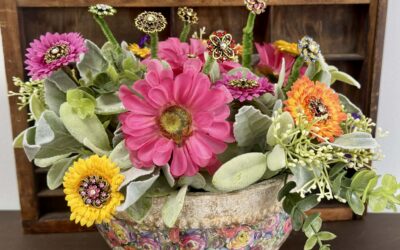 How To Make A Floral Arrangement Using A Walmart Planter