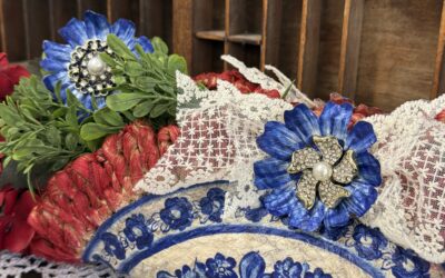 DIY Centerpiece Using Walmart Placemat