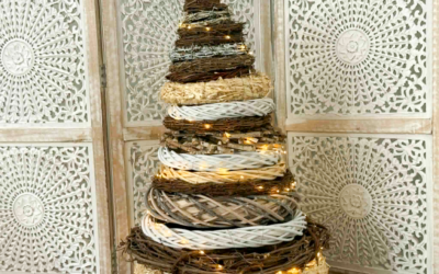 How To Make A Grapevine Tree Using Wreaths