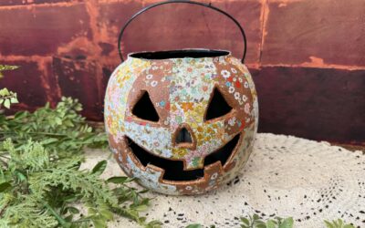 No Sew Patchwork Pumpkin Makeover