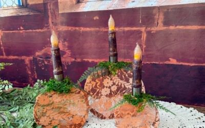 Fall Craft Using Metal Candle Holders