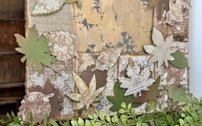 Wooden Leaf Frame Craft Using Cardboard
