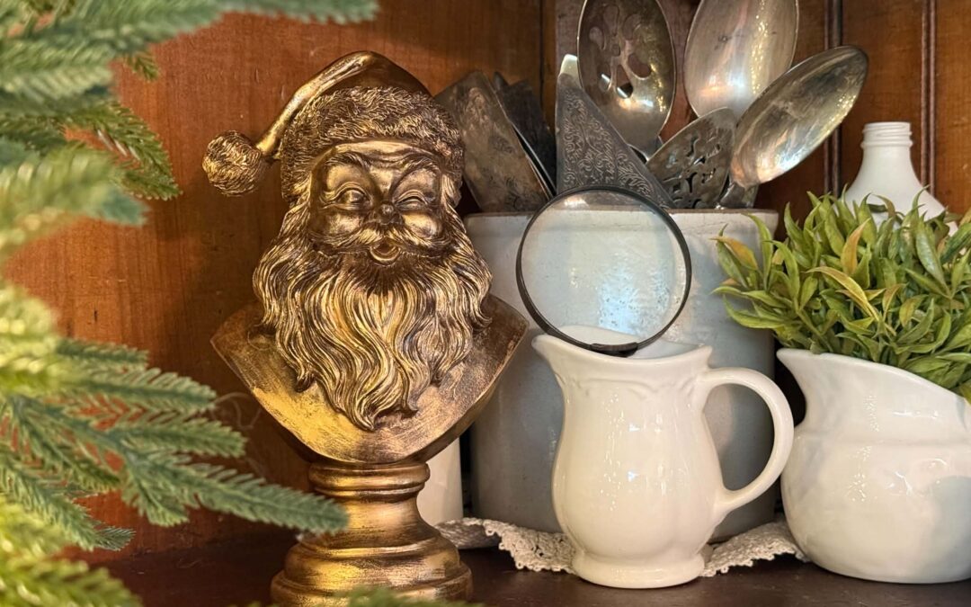 Walmart Santa Makeover Using Spray Paint